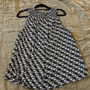 Black and white flamingo shirt - LOFT